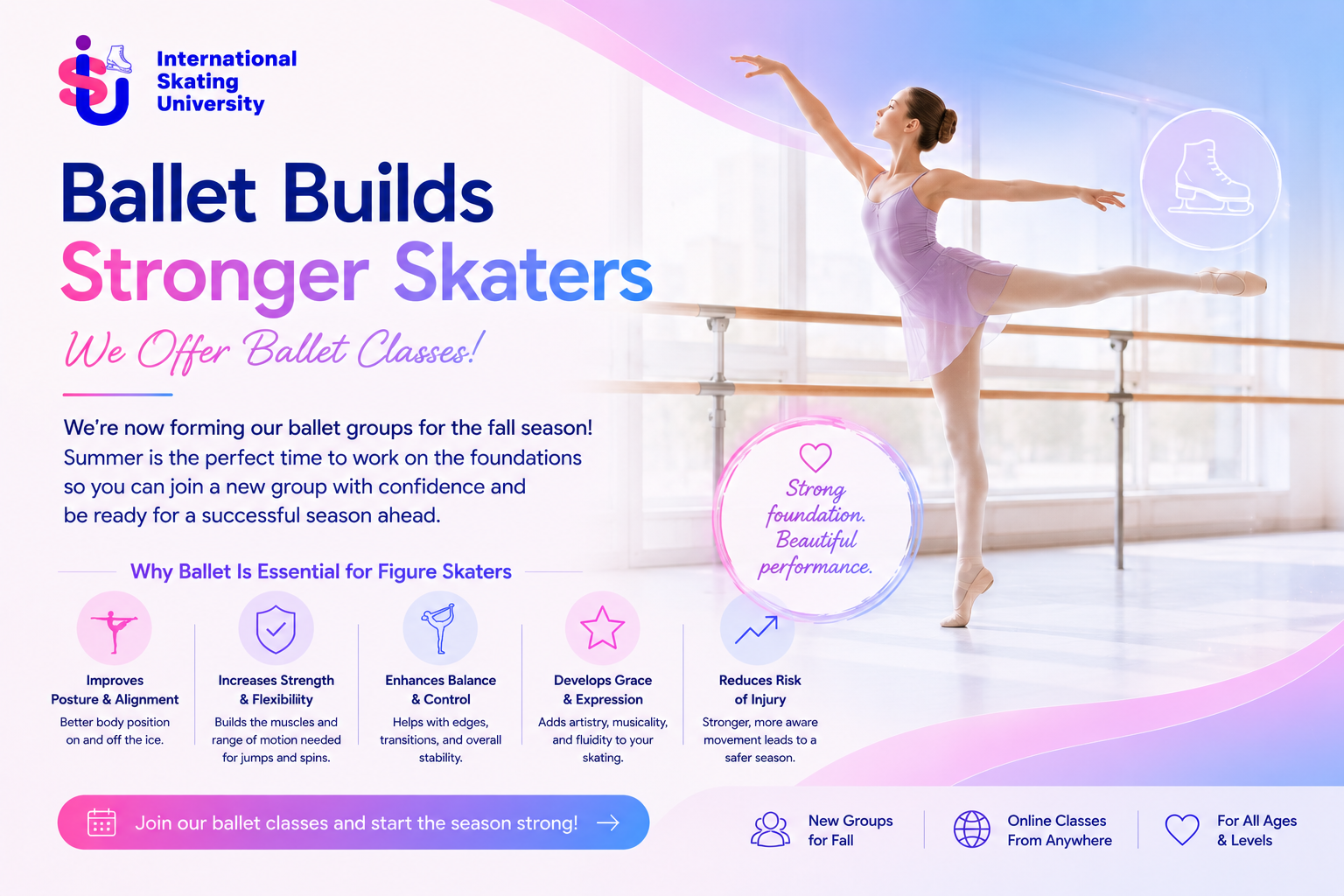 Get ready for fall with private Ballet Lessons
